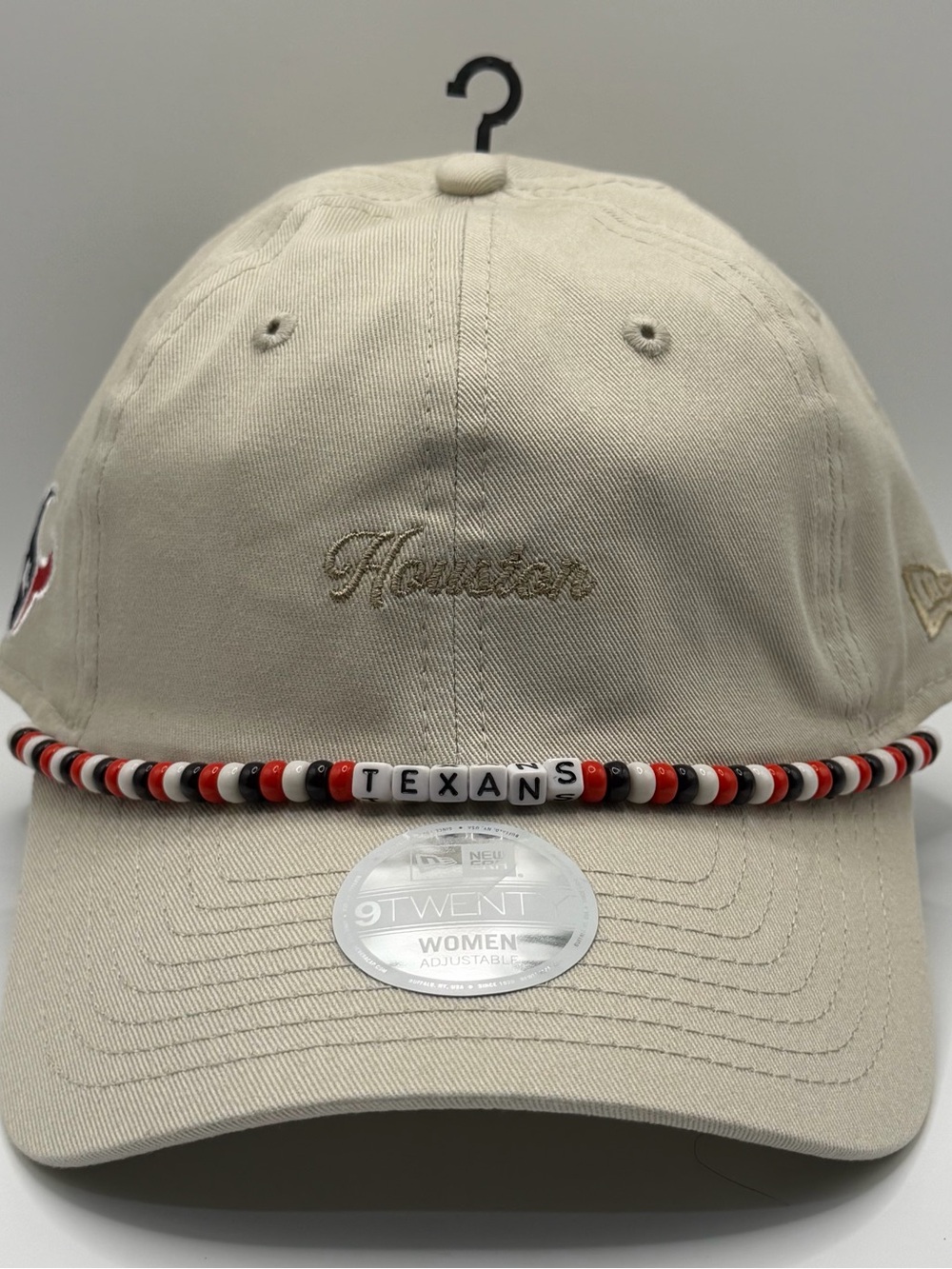 Houston Texans New Era 9Twenty Women's Friendship Rope Adjustable Hat Tan
